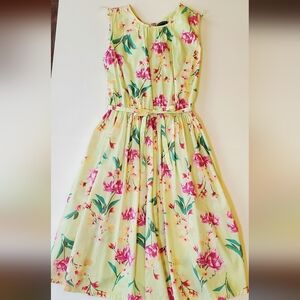 Lands' End Floral Girls Twirl Dress, 16